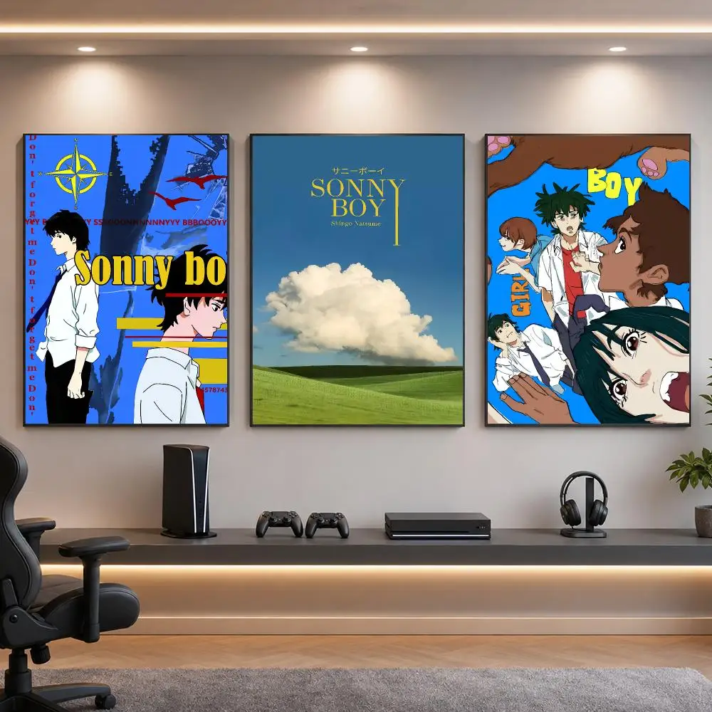 Anime S-Sonny Boy Poster HD Removable Wall Art Gift Bedroom Lounge Dorm Office Gaming Cafe Bars