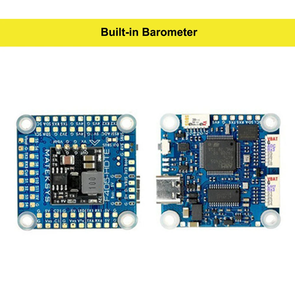 Matek F405‑HDTE Flight Controller STM32F405 Dual BEC OSD Blackbox Barometer 3‑12S 30x30mm FPV Drone Fixed‑Wing VTOL Parts