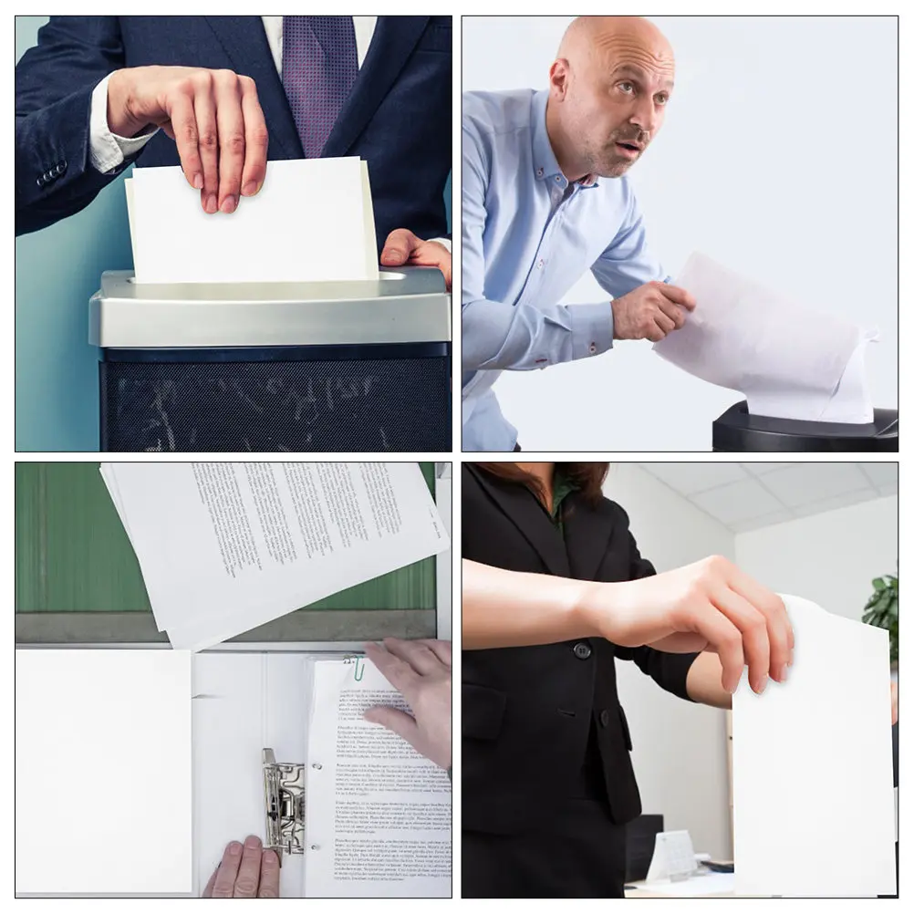 10Pcs Paper Shredder Lubricant Sheets Gear Lubricating Oil Papers Prevent Paper Jams Reduce Electrostatic Buildup Extend Machine