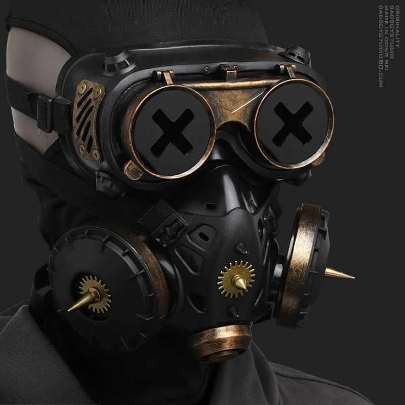 Suitable for battle 03 steampunk lolita mask cos sci-fi mechanical mecha goggles apocalypse wasteland