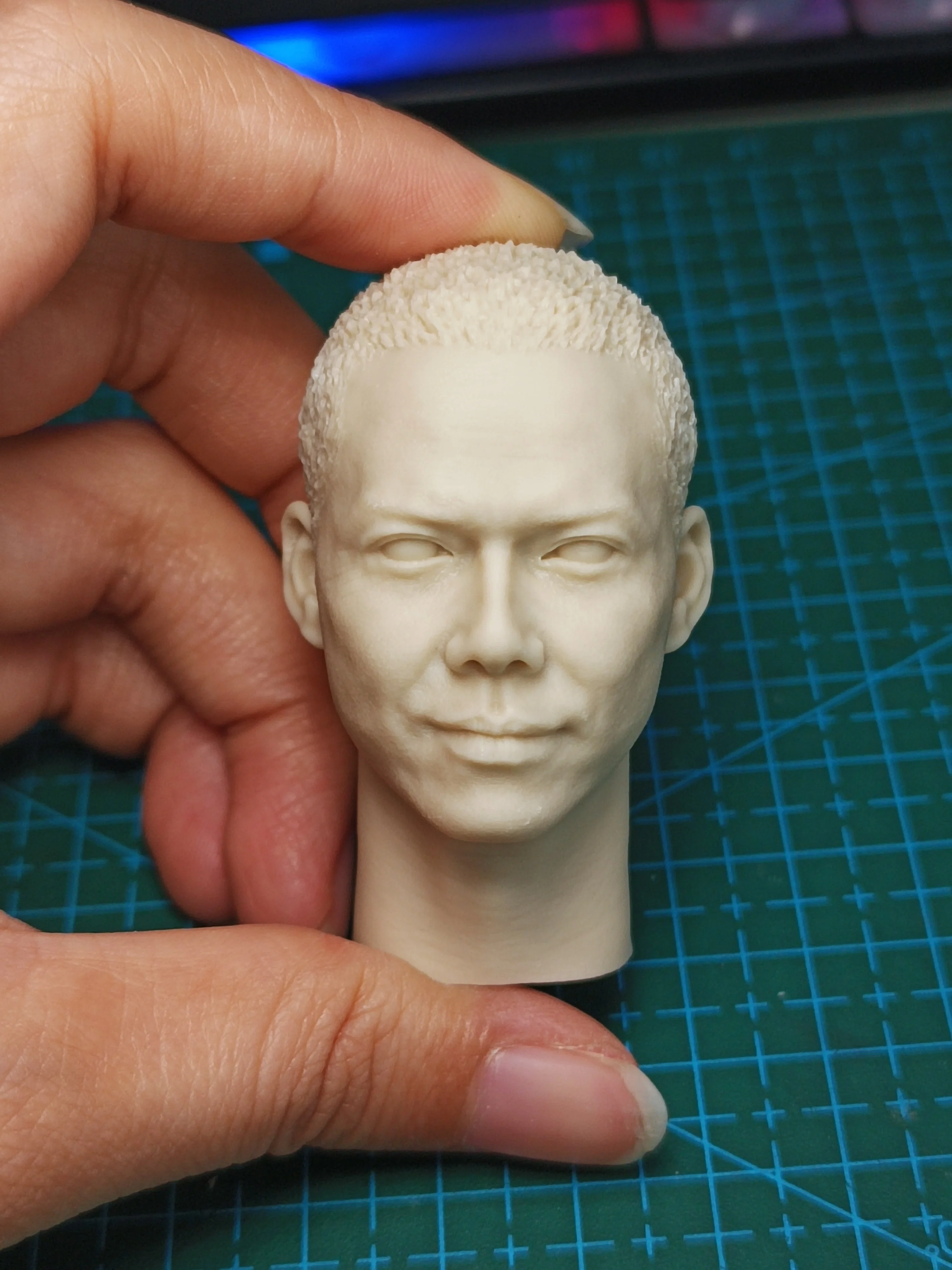 Michael Tse Unpanited Male Head Carving Movie Actor PVC Long Neck Soldier Asia Singer  Model 1/6 Scale Action Figure Body Toys