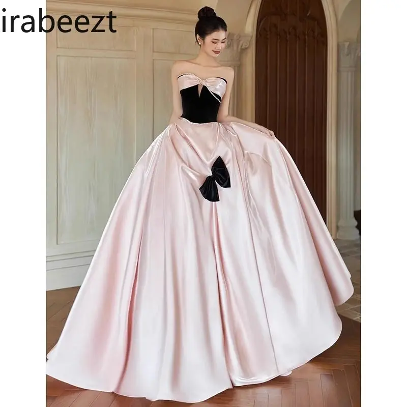 

Women's 2025 New Evening Gown Luxury Design Banquet Cocktail Party Gown Elegant Graduation Birthday High-End Vintage Dress
