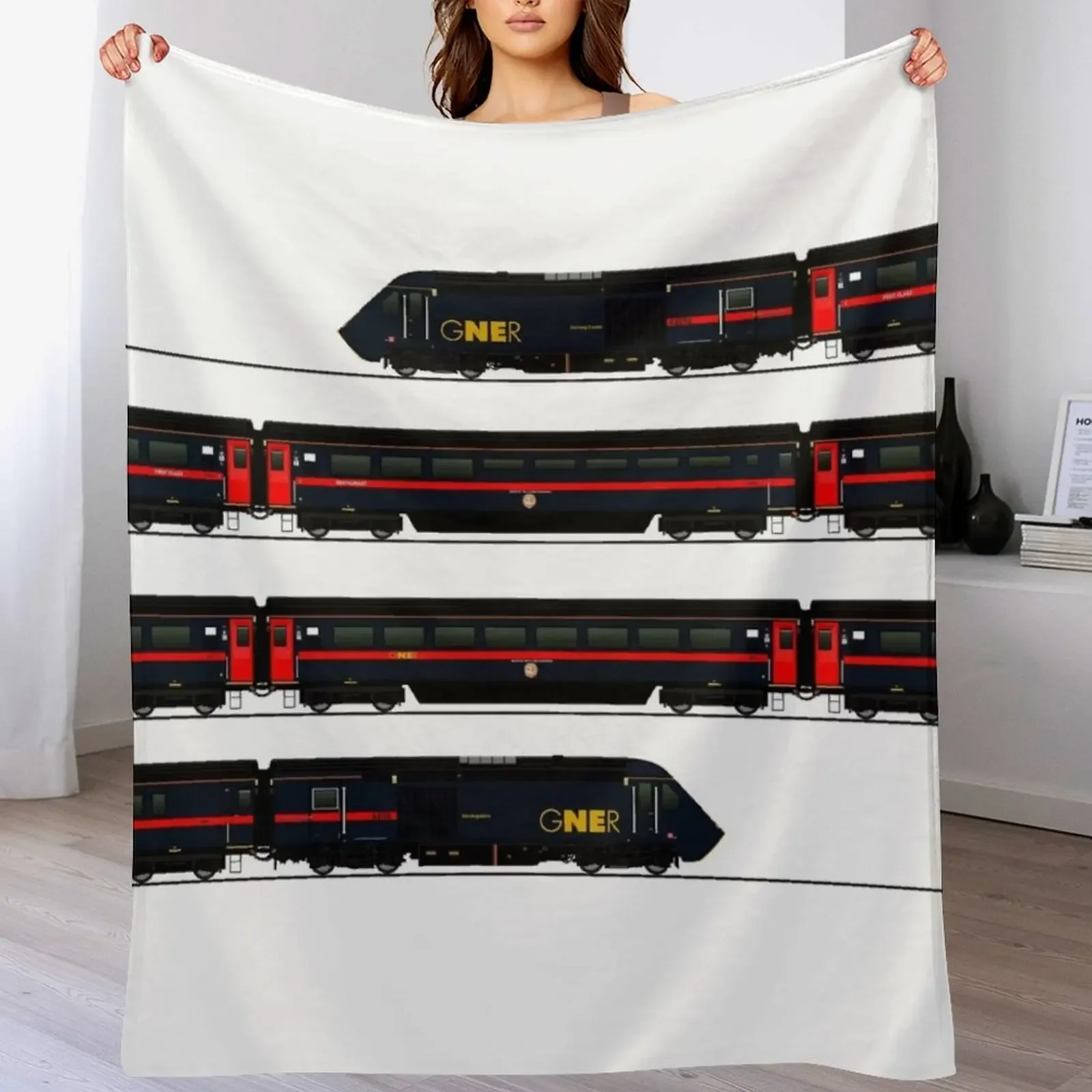 

GNER HST CLASS 43 LOCOMOTIVE Throw Blanket valentine gift ideas Blankets Sofas Of Decoration Thins wednesday Blankets