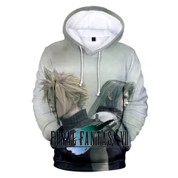 Gorąca wyprzedaż bluza z kapturem Final Fantasy 7 bluza Hot Game Harajuku męska kurtka modna luźny pulower odzież męska