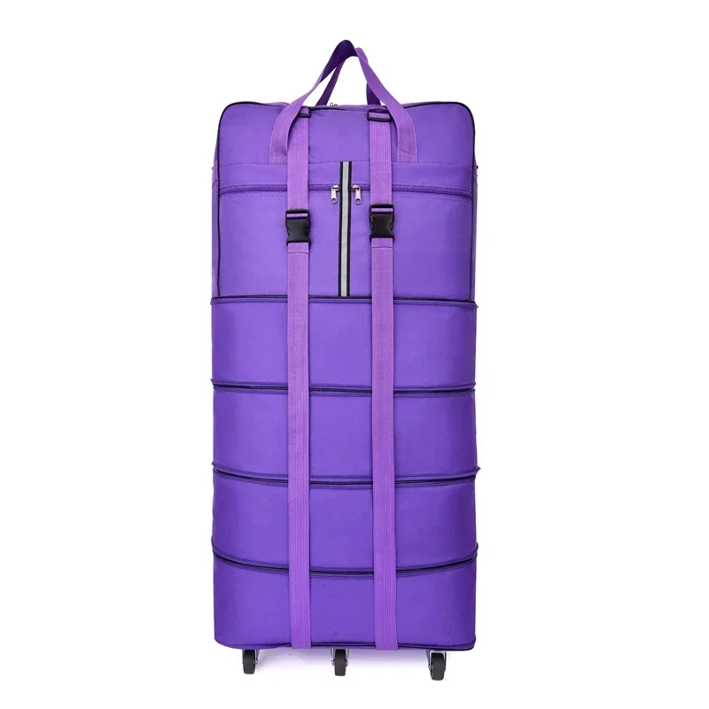 

Portable Folding Luggage Bag Universal Wheel Overseas Air Consignment of Extra Large Capacity Telescopic Oxford Cloth