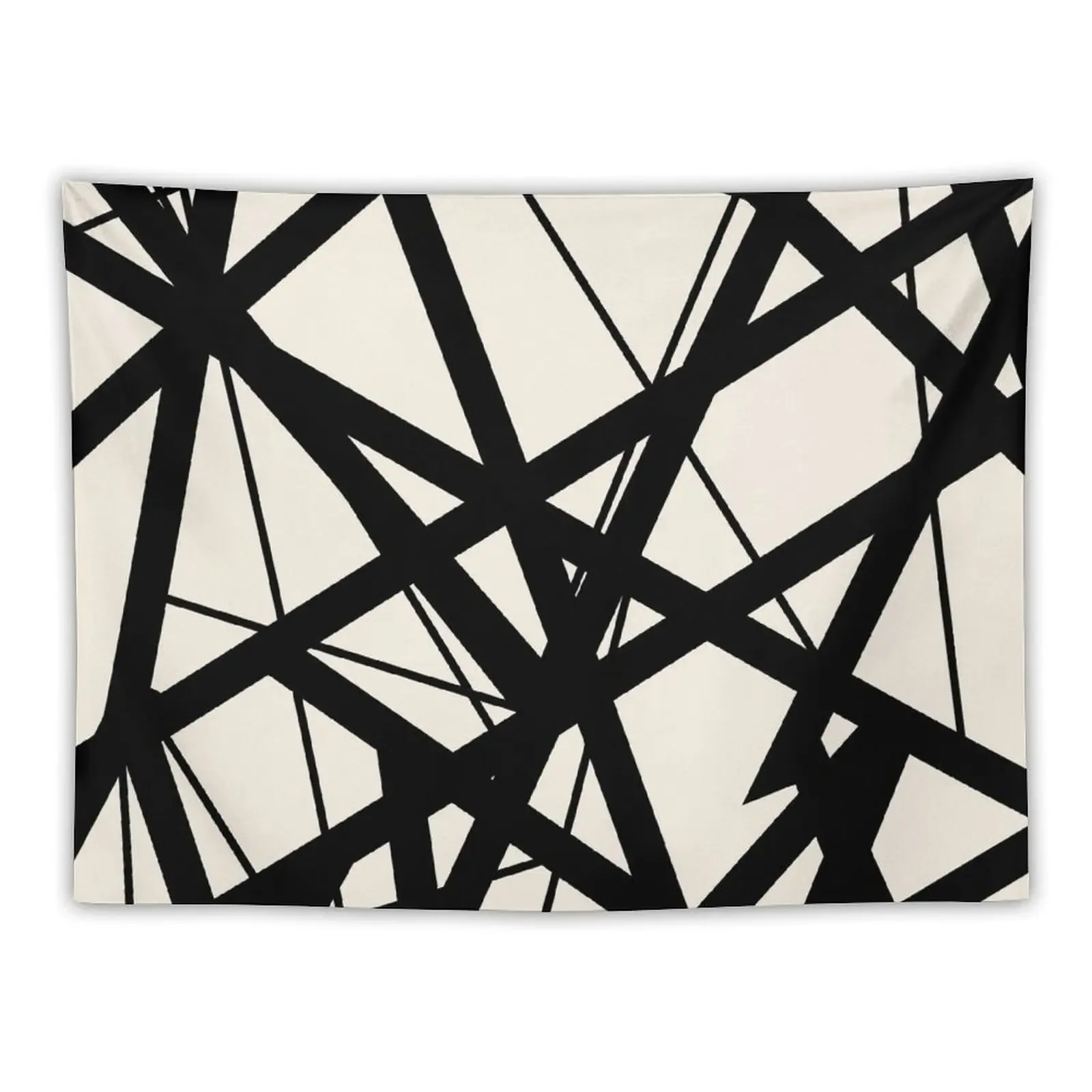 EVH: authentic Black & White Stripes design (eggshell) Tapestry Room Decore Aesthetic Decoration Aesthetic Tapestry