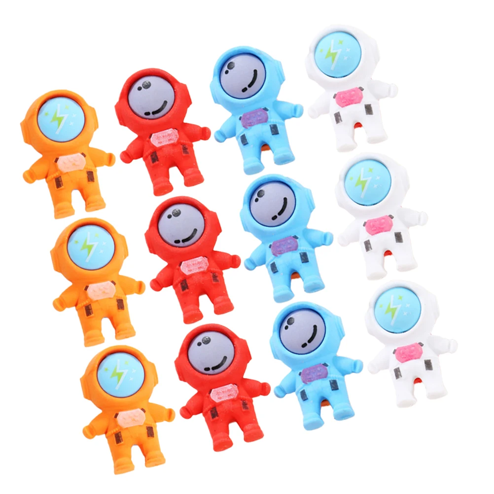 18pcs Astronaut Erasers s Cute Space Themed Mini Erasers Classroom Prizes School Supplies Soft Material Pencil Eraser Science