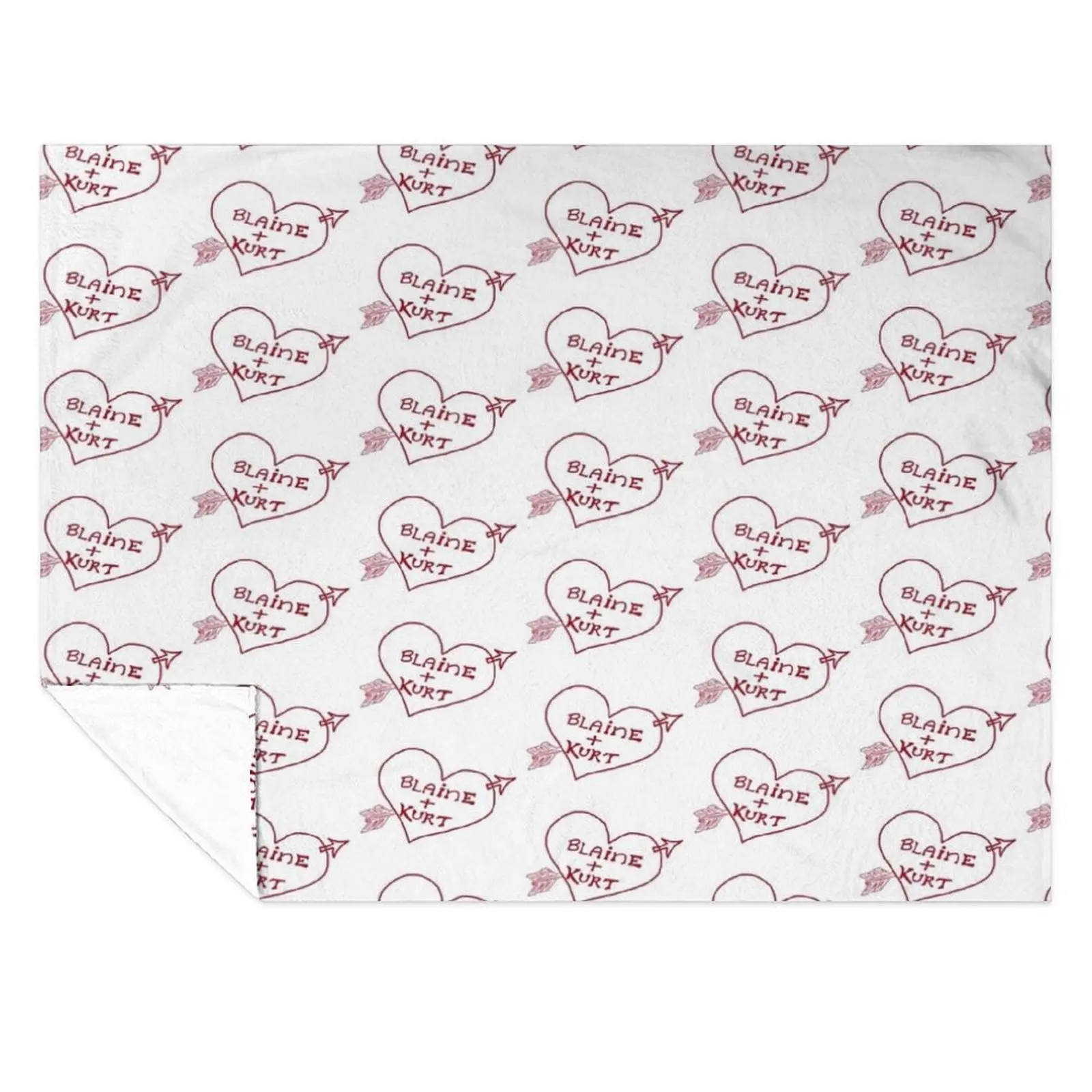 

Klaine Arrow Heart Sketch Throw Blanket Luxury Designer Retros bed plaid Decorative Beds Blankets