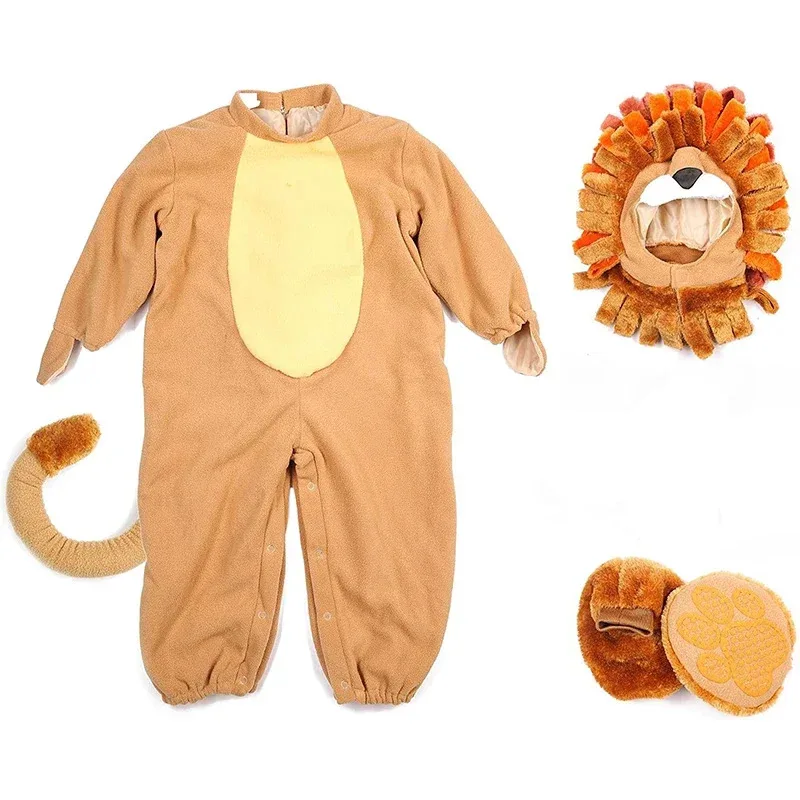 

25COS2025 New Arrival Baby Lil' Lion Dress Up Animal King Toddler Lion Halloween Costume