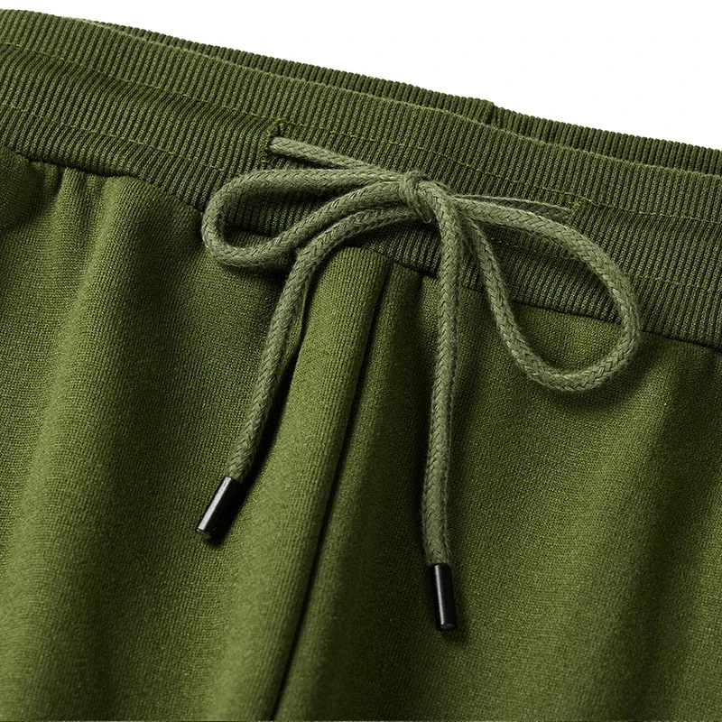 Pantaloni sportivi da uomo sportivi in pile attivo da allenamento per uomo con tasca con cerniera e coulisse