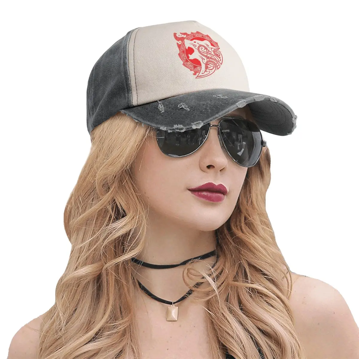 Viking Multicolor Hat Peaked Women's Cap Berserker Rage Personalized Visor Protection Hats