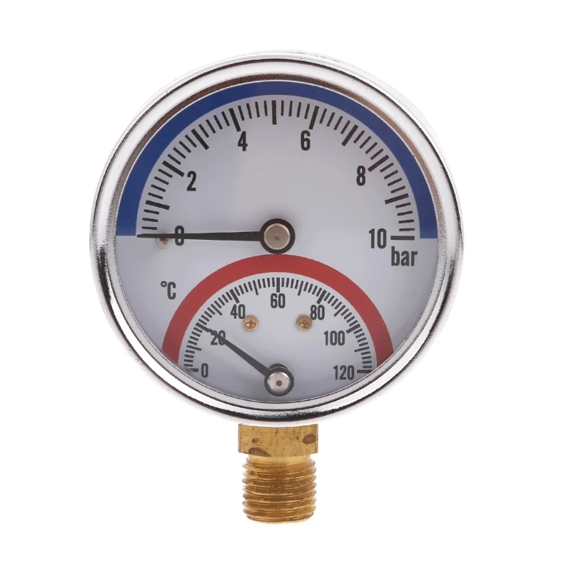 Thermo-manometer Boiler Temperature Pressure Gauge Liquid Filled Pressure Gauge