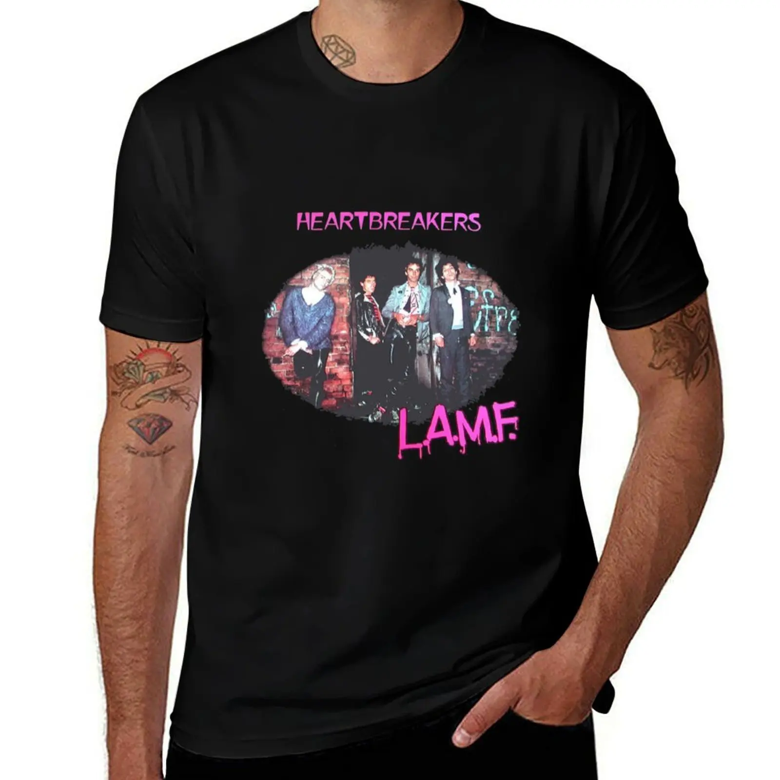 Johnny Thunders and The Heartbreakers L.A.M.F T-Shirt Big Size Daily Wear T-Shirt