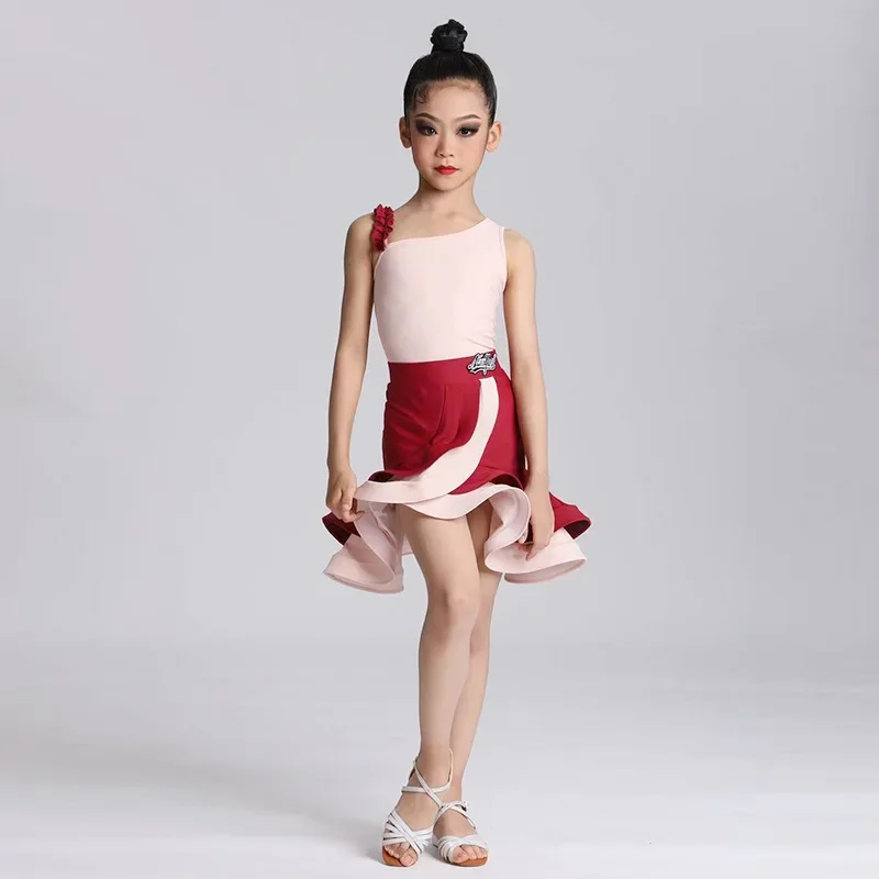 Girls Bullfight Latin Dance Dress New Performance Professional Dress Cha-cha-rumba Ballroom Competition Training Clothing