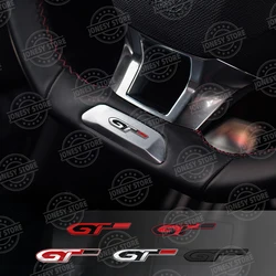 Auto Metal GT Emblem Decor 3D Steering Wheel Center Console Car Interior Sticker For Peugeot 206 208 301 308 306 RCZ 2008 5008