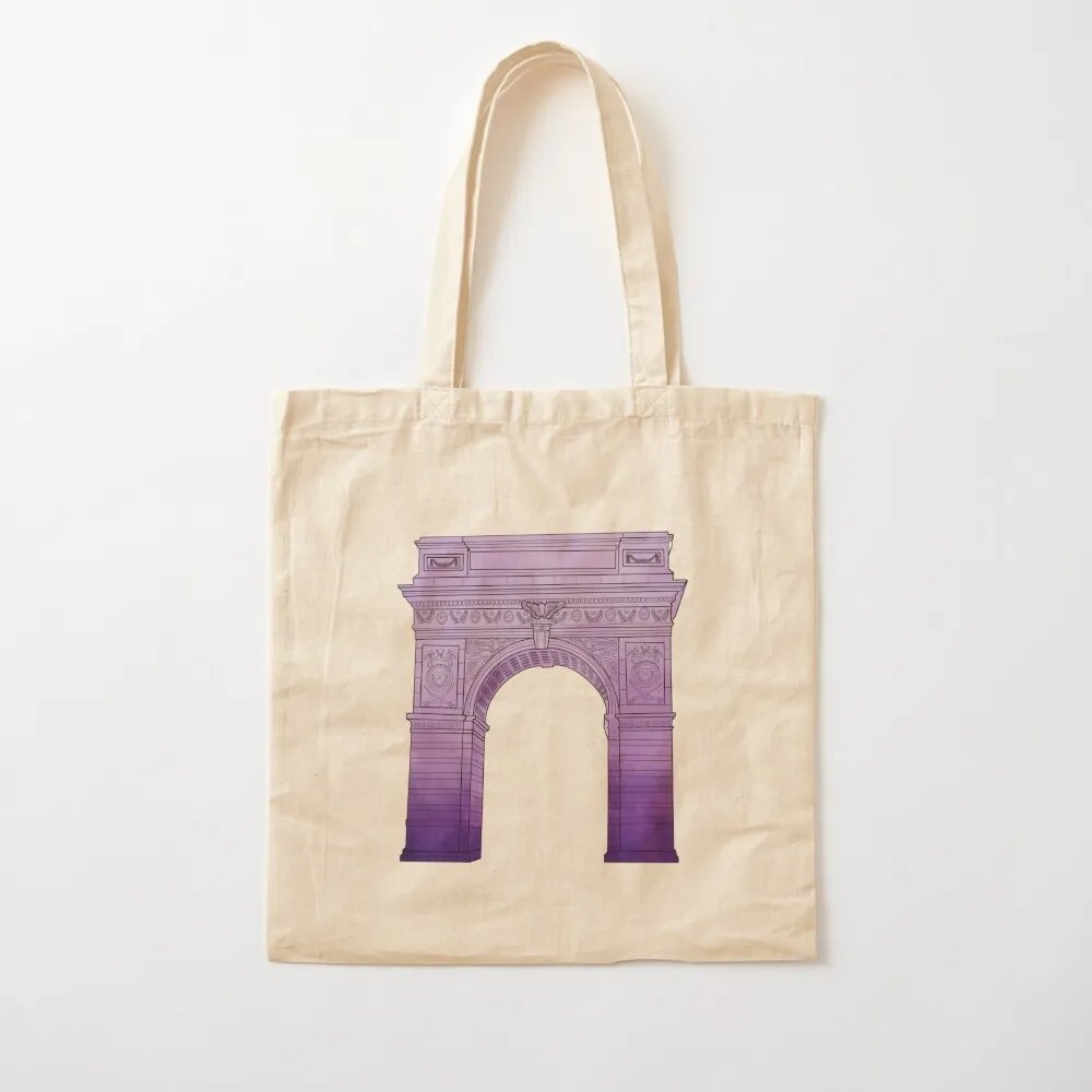 NYU Arch Washington Square Park Purple Ombre Tote Bag cloth bag woman Canvas bag canvas tote shoping