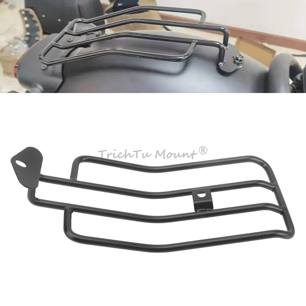

1 Pcs Luggage Carrier Rear Mount Sissy Bar Luggage Rack Fits For Honda Cmx300 Rebel 300 Cmx500 Rebel 500 2017-2021 Gloss Black