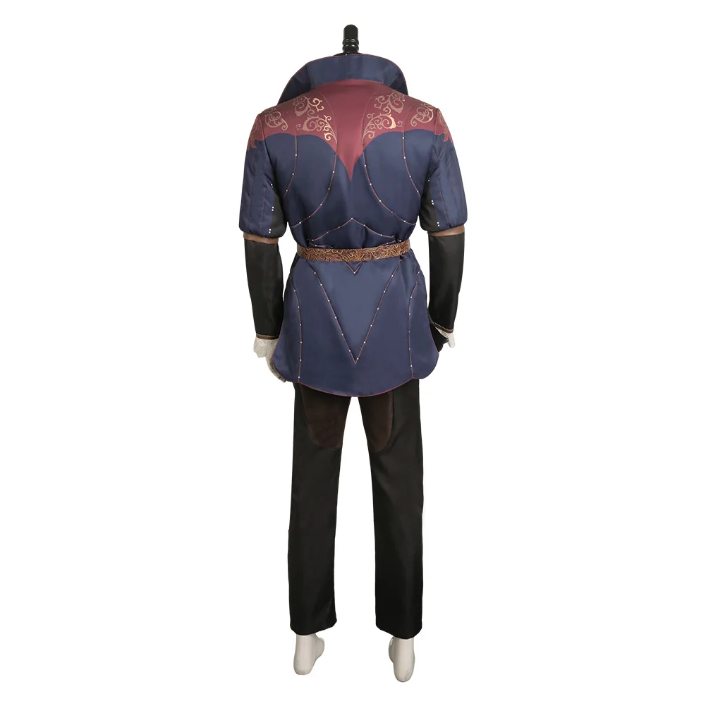 Jeu Baldur Cos Gate Cosplay Costume pour Homme Adulte, Cosplay Arion, Roleplay, Manteau, Pantalon, Fantaisie, Déguisement Trempé, Tenues d'Halloween et de Carnaval