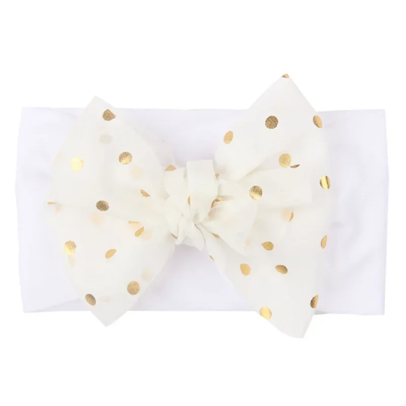 13 Solid Colors Soft Nylon Elastic Baby Headband Bow-knot Newborn Baby Girls Headbands Hair Accessories Hairband