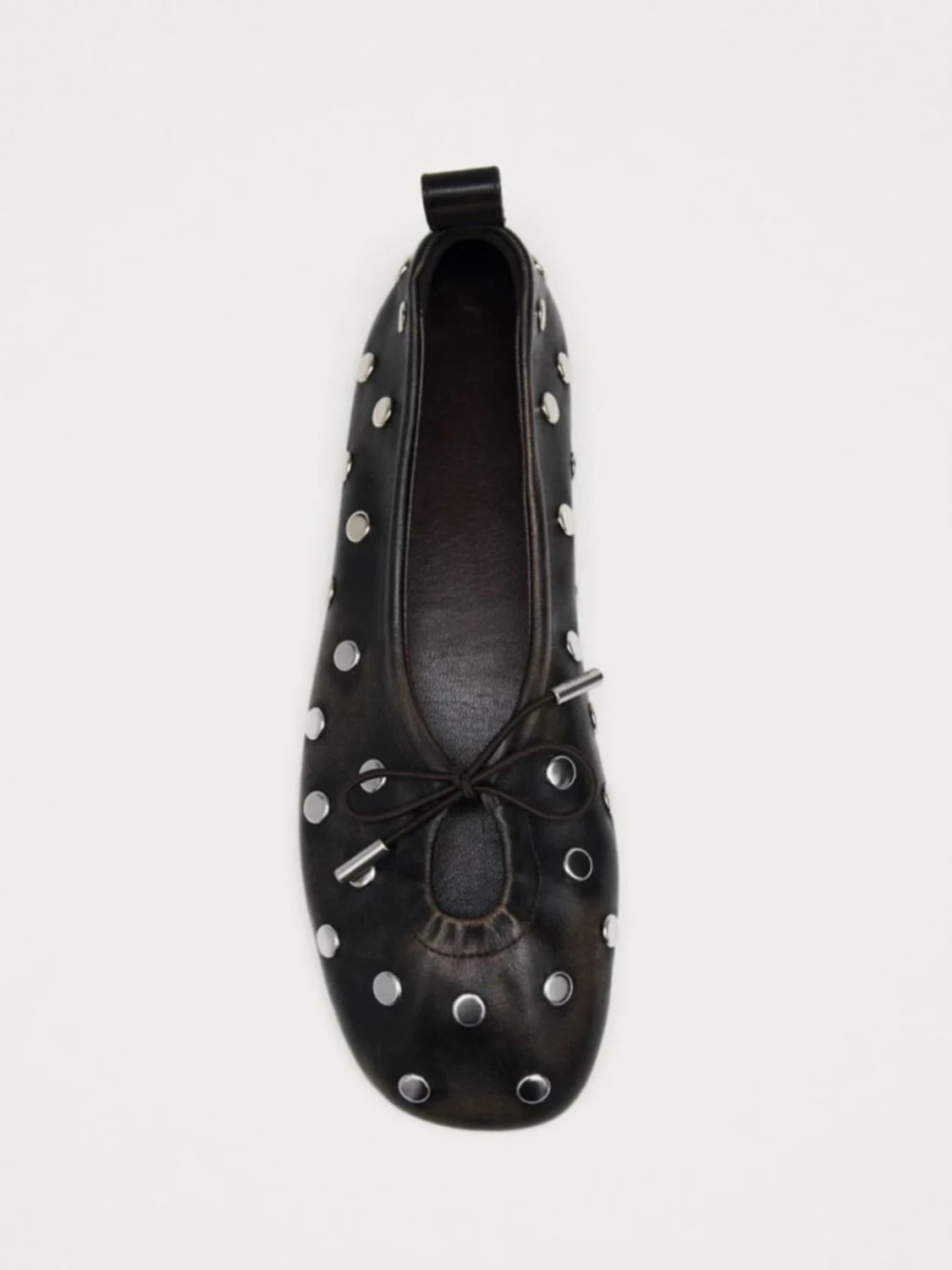new-arrival-leather-rivet-knot-ballet-flats-women-summer-commute-flat-low-cut-single-shoes-fashionable-casual-loafers
