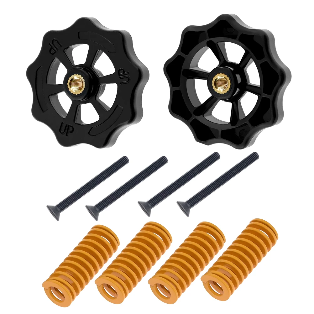 

Printer Parts Ender-3 Heatbed Spring Leveling Kit Adjustment Nut Screw Nut Springs High Strength Stable 3D Printers