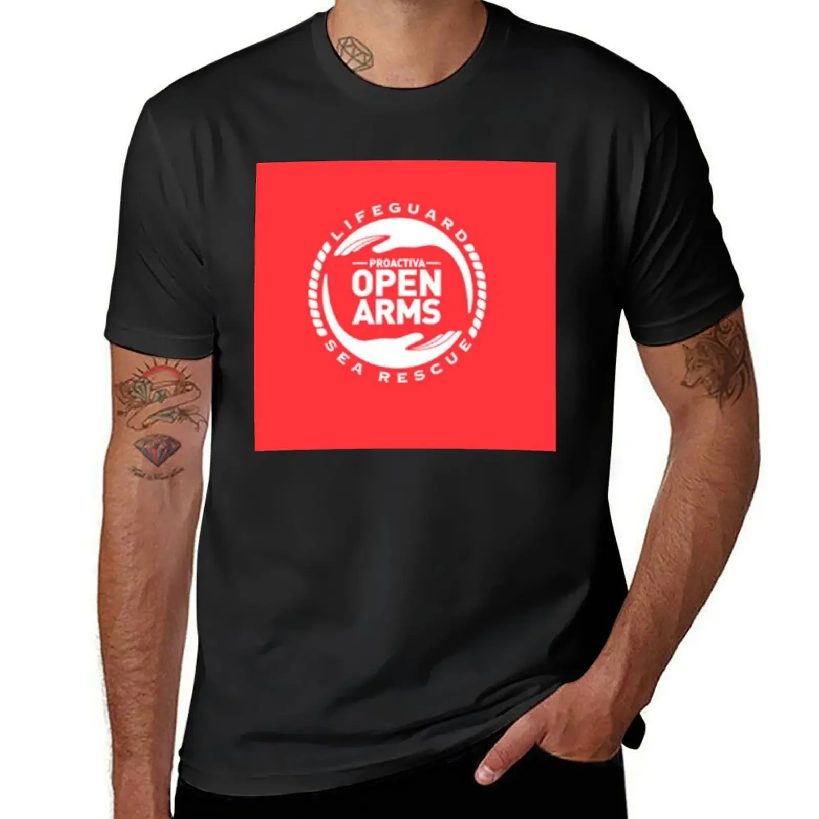 Open Arms Sea T-Shirt custom shirt sweat oversized graphic tee shirts graphic tee men