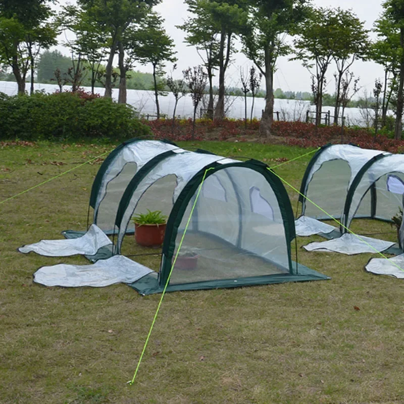 2m PE Tunnel Garden Insulation Cover Removable Plant Tent Succulent Waterproof Mini Agriculture Greenhouse