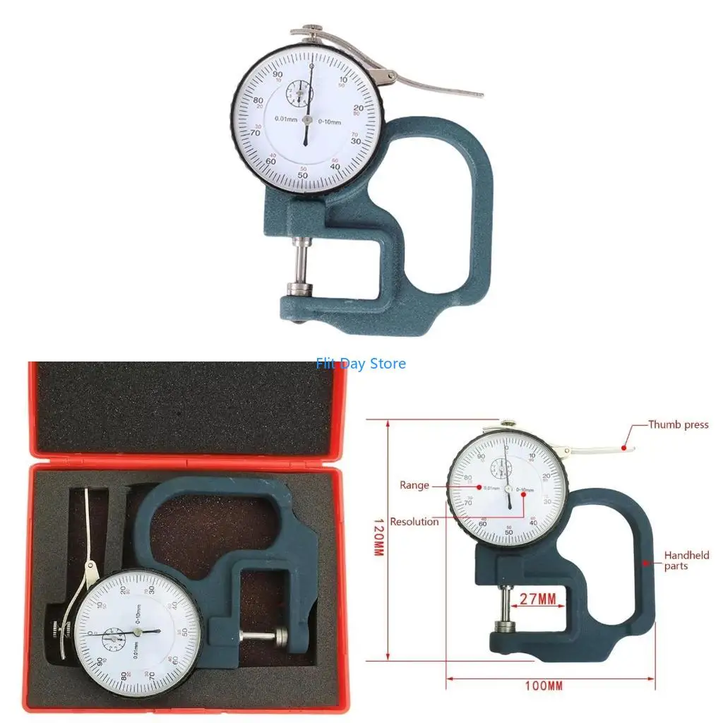 F92C Paper Thickness Tester Meter Gauge For Printing Industry Workers And Quality Assurances Departments Printing Workshops