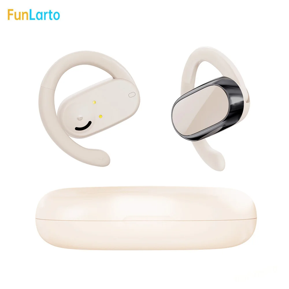 Bluetooth Headphones Open Ear Wireless Earbuds 55hrs Playtime Charging Case Digital Display Sports Ear buds with Rotable Earhook