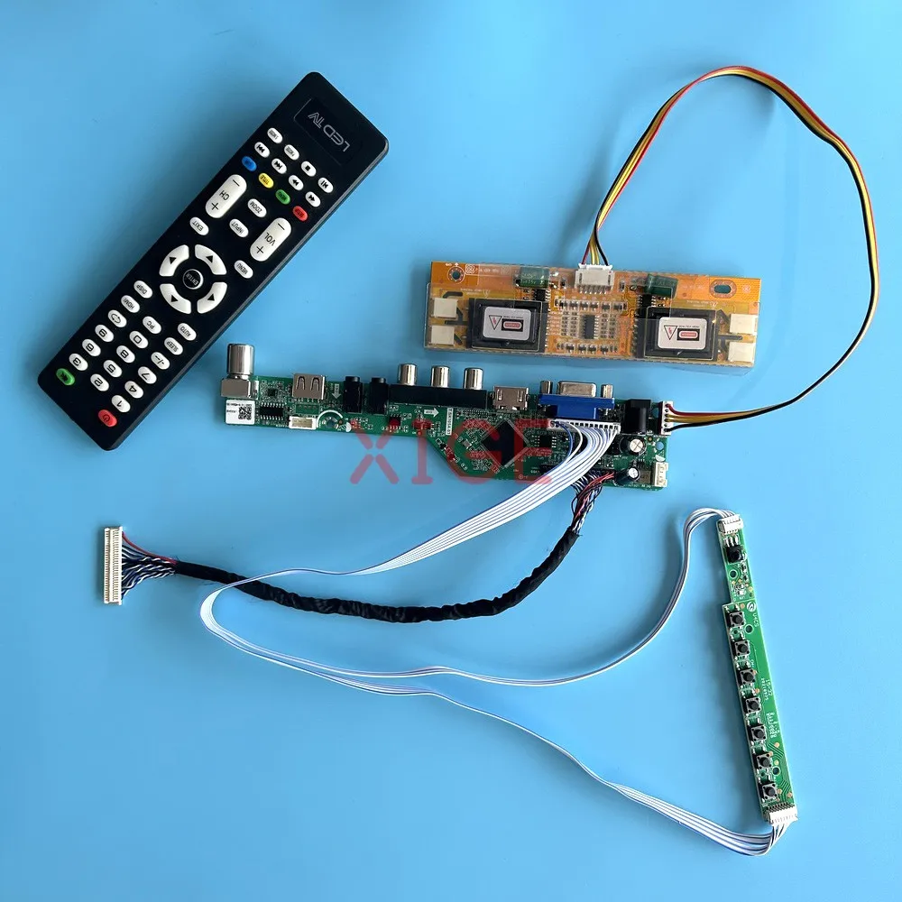 

For M190EG01 M190EG02 M170EG01 M170EG02 Driver Board 30-Pin LVDS AV+HDMI+VGA+IR+USB LCD Screen DIY Kit TV Analog 4CCFL 1280*1024