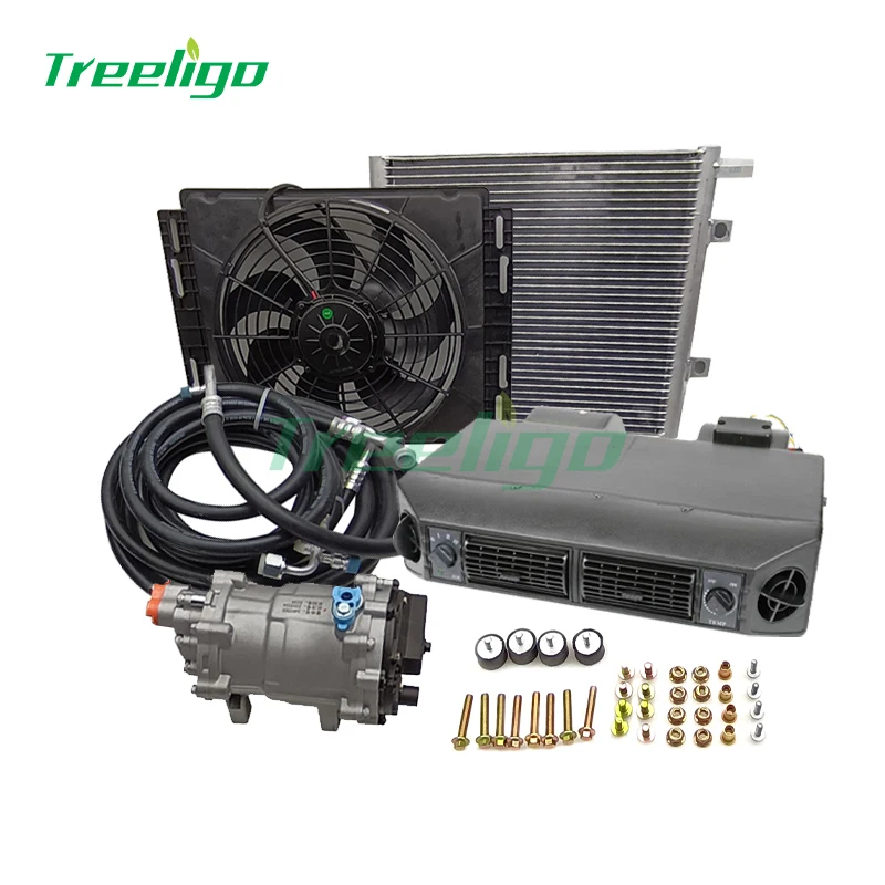 

12V Universal Min Bus Truck Under Dash A/C Evaporator Unit for classic car