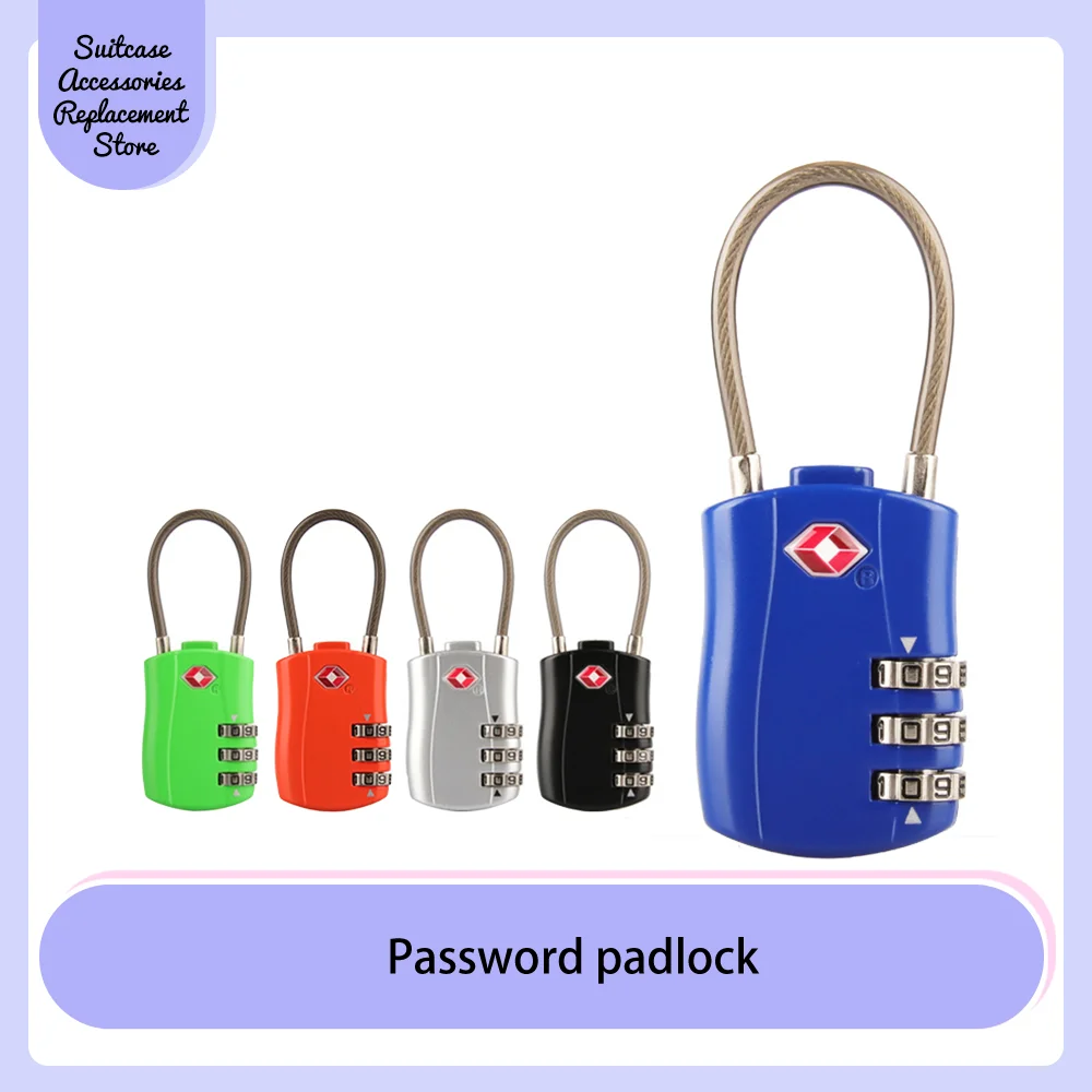 

TSA Customs lock travel abroad security Password lock anti-theft wire lock Customs padlock security worry free