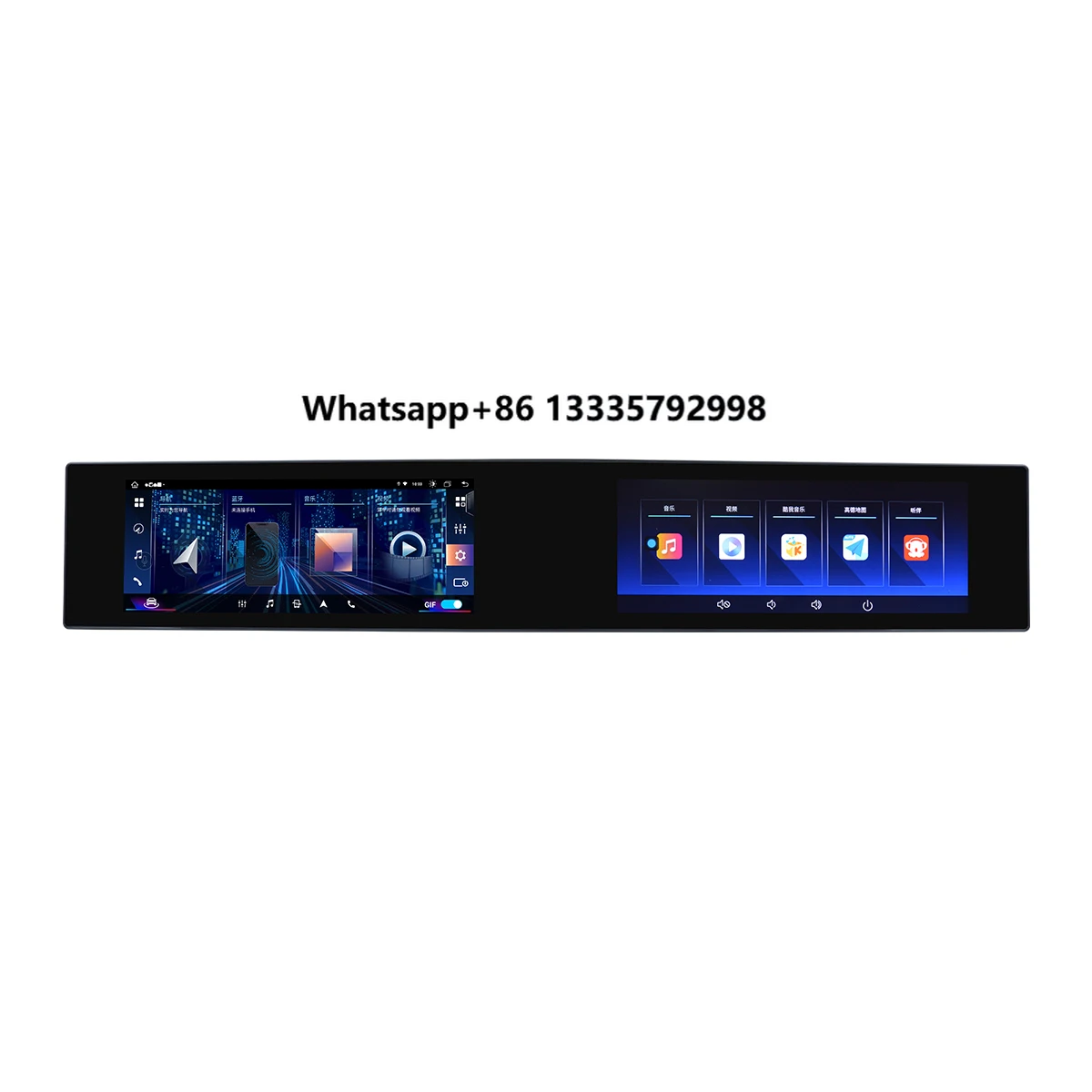 

New Dual Interactive Android Screen 21" Android 13 for BMW 5SerieGT F07 2010 to 2017 CIC NBT Car GPS Stereo Navigation Radio