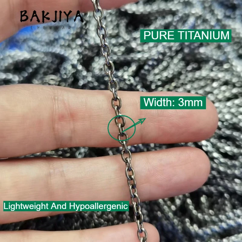 

Ожерелье из чистого титана 3 мм, цепочка O-образного типа, сварное соединение, легкое, гипоаллергенное, в стиле хип-хоп, модное украшение для мужчин и женщин, подарок