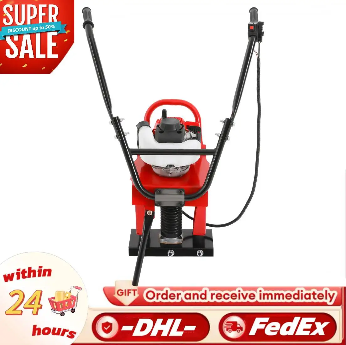 

Бензиновая садовая фреза мощностью 1,2 л.с. ​ Беспроводной 4-тактный роторный культиватор с воздушным охлаждением, 5200 об/мин, для траншей, ослабления, размер линейки 1–6 м