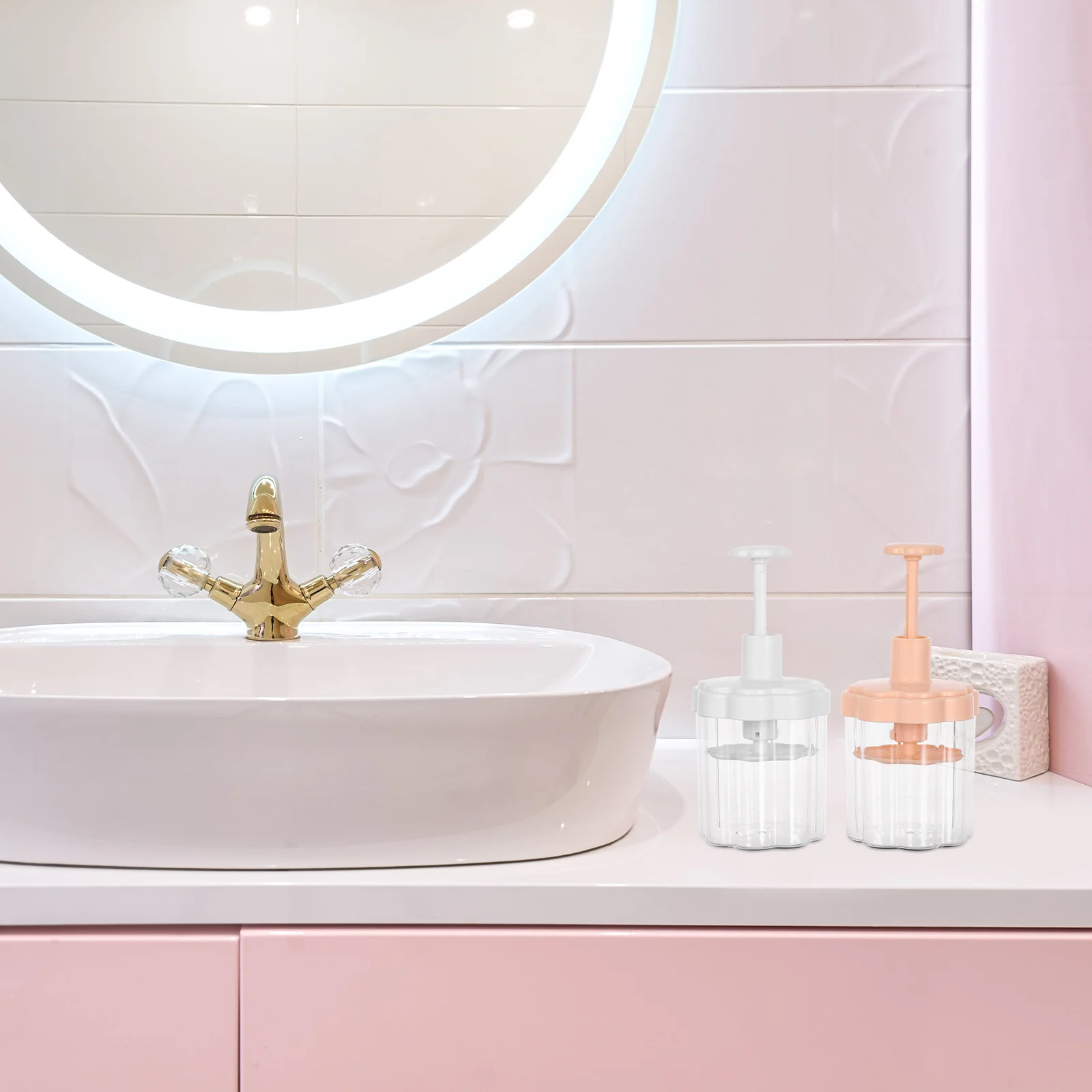 

2Pcs Facial Wash Bubble Maker Foam Pump Bottle Reusable Plastic Foaming Dispenser Shampoo Body Wash Cleaner Skin Care Tool