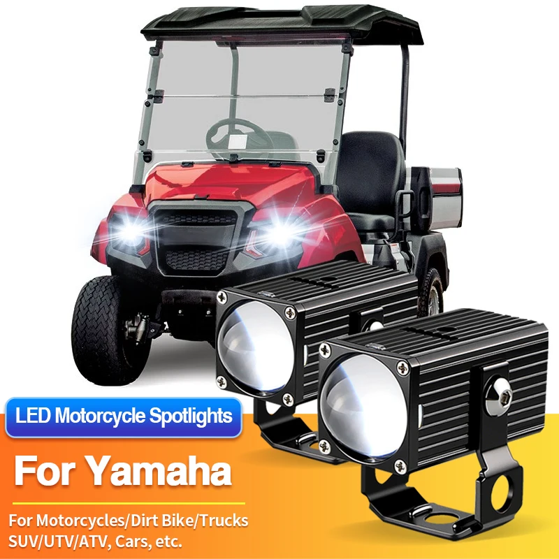 1/2PCS LED Motorcycles Headlight Spotlight Truck ATV Car for Yamaha Grizzly 90 700/Kodiak 450 700/MT-03/MT-07/MT-09/MT-10/MT-15