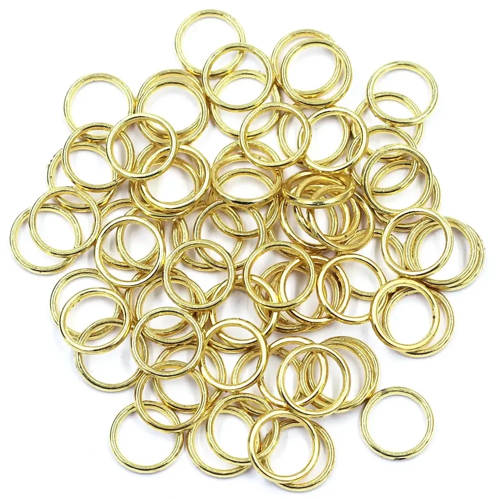 

200Pcs Open Jump Rings Round Alloy Gold Plated For Charm Bracelets Fashion Jewelry DIY Findings 8mm