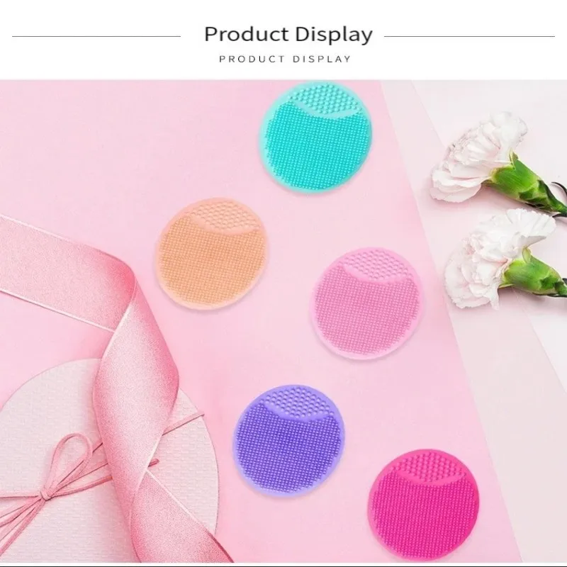 Brosse nettoyante pour le visage en silicone avec poignée pour les doigts – Épurateur facial à poils souples pour exfolier, massage et nettoyage en profondeur des pores