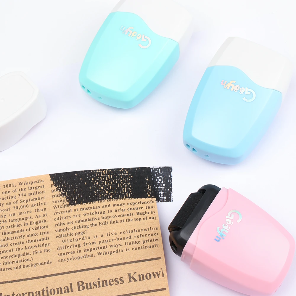 Roller Stamp Messy Code Erase Security Portable Self-Inking Hide Seal Identity Information Theft Protection Privacy Eliminators