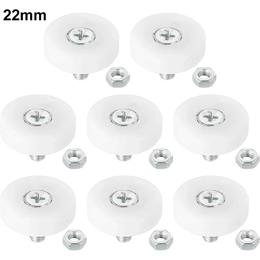 Plastic Drawer Pulley Replacement Wheels  Threaded Rod Size M6x1  Wheel Diameter 19mm  22mm  25mm  26mm  29mm  Pack Of 8