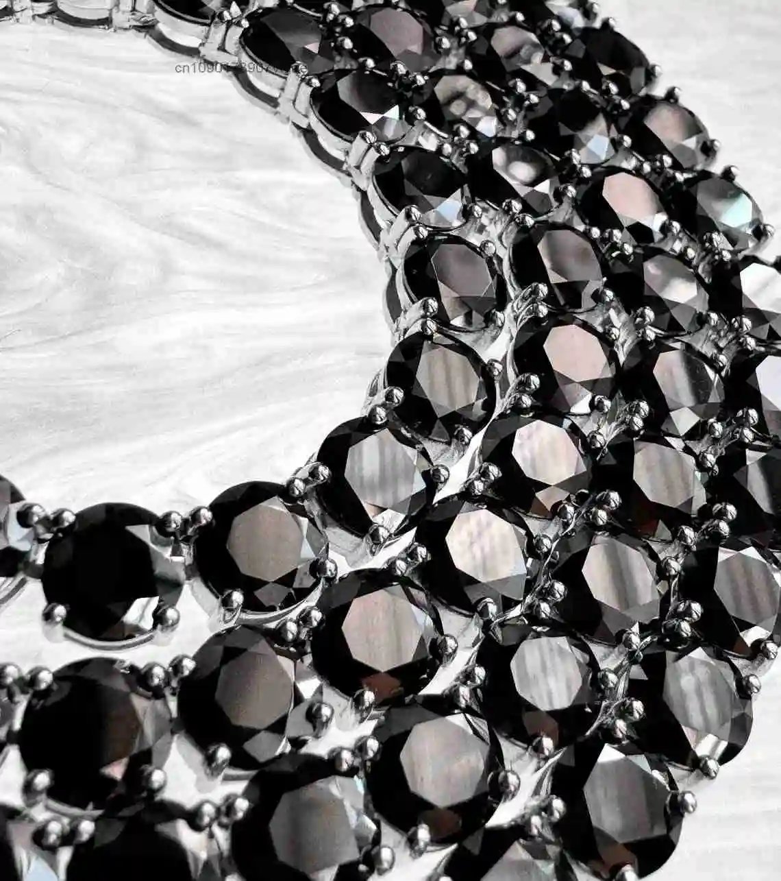 to 3mm 8mm VVS Black Moissanite Tennis Necklace 925 Sterling Silver Iced Out Hip Hop Chain Custom Jewelry for Men.