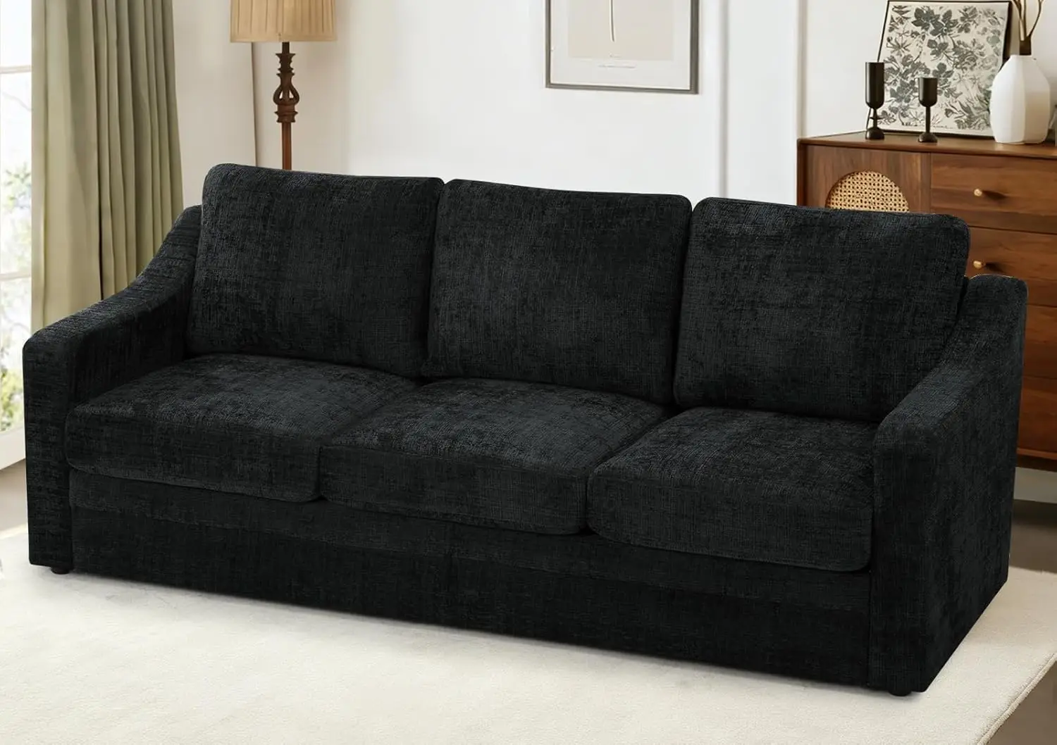 83" Chenille 3-Seat…