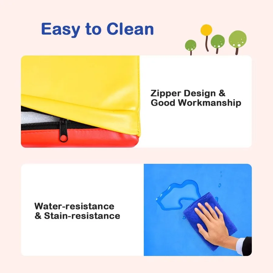 ชุดของเล่นโฟมคลานและปีนป่าย ชุดของเล่นโฟมสีสันสดใส 5 ชิ้น ชุดของเล่นน้ำหนักเบาแบบอินเทอร์แอคทีฟ ของเล่นคอมโพสิตสำหรับเด็กเล็ก