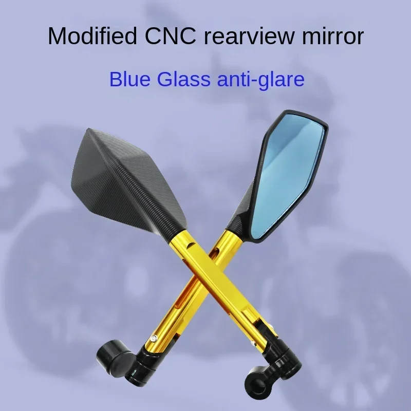 CNC ALUMINUM Custom New Motorcycle Rearview Side Mirrors 8mm 10mm For KAWASAKI Z750 NINJA250 HONDA R1 R6 FZ6 SUZUKI YAMAHA