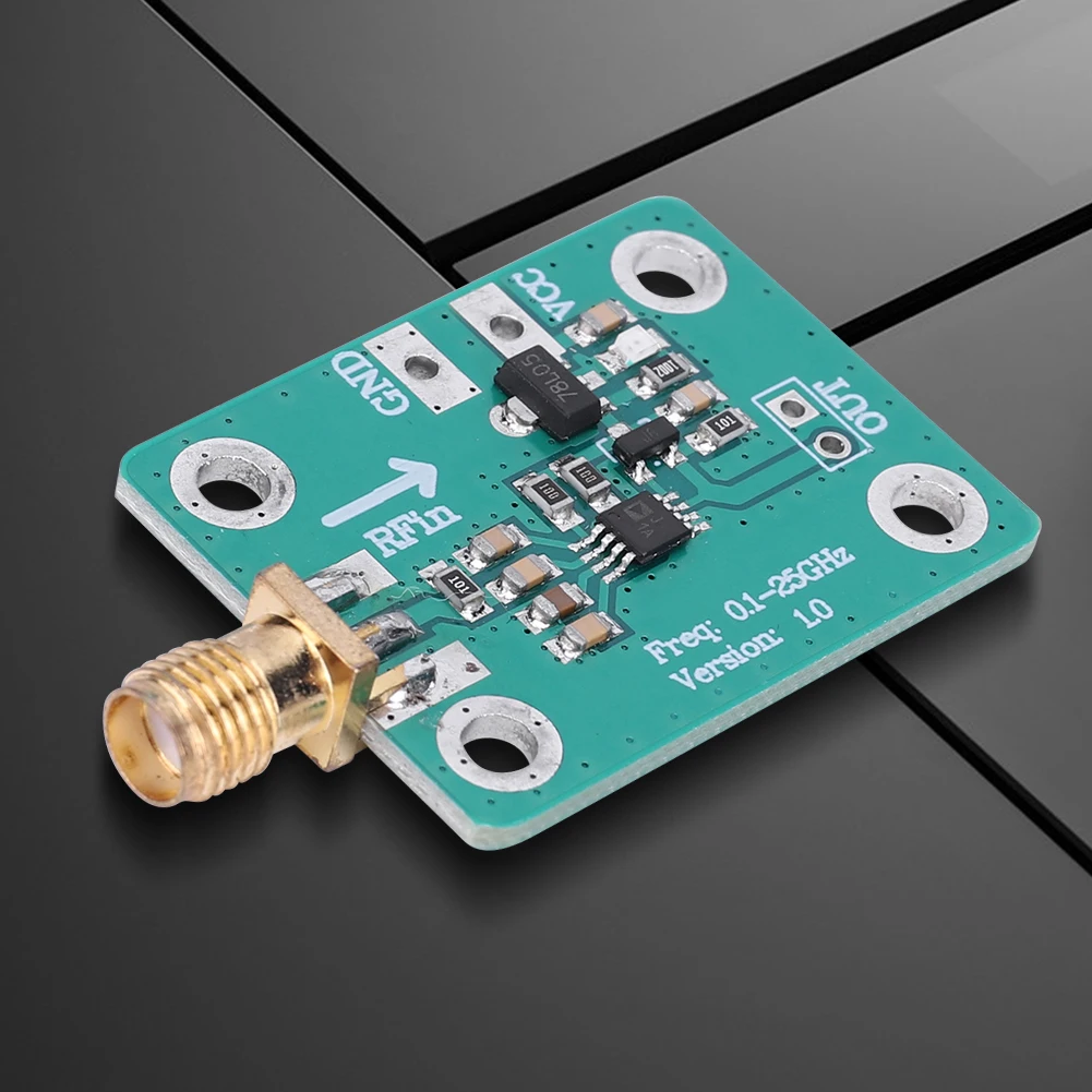 AD8313 Radio Frequency Detection Module -72dBm -2dBm 0.1-2.5GHz RF Power Detector 7-15V RF Power Analyzer Board