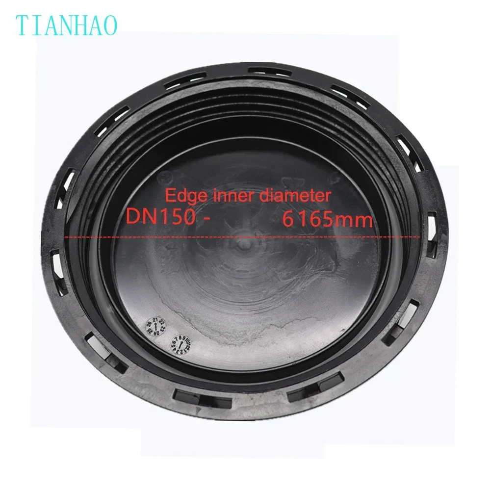 درج IBC غطاء DN150 لخزانات المياه ومياه الأمطار سطل IBC طن غطاء دلو إمدادات تخزين المياه في الحديقة