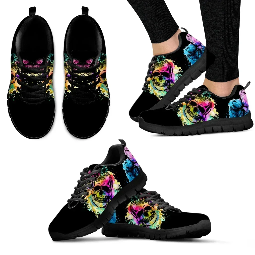 

Shoes for Women Lava Skull 3D Print Autumn Breathable Flats Shoes Female Sneakers Casual Zapatillas Chaussure Femme