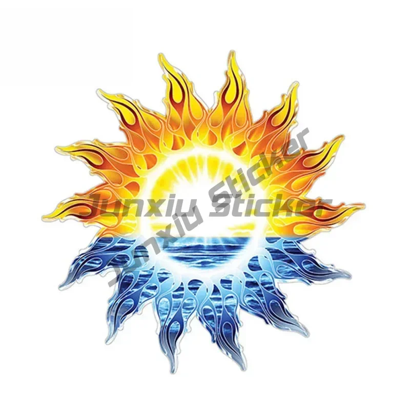 

PersonalityTribal Sun Ocean Tropical Graphiccar Sticker for RV Trailer Motorhome Camper Decal Waterproof Accessories Pvc
