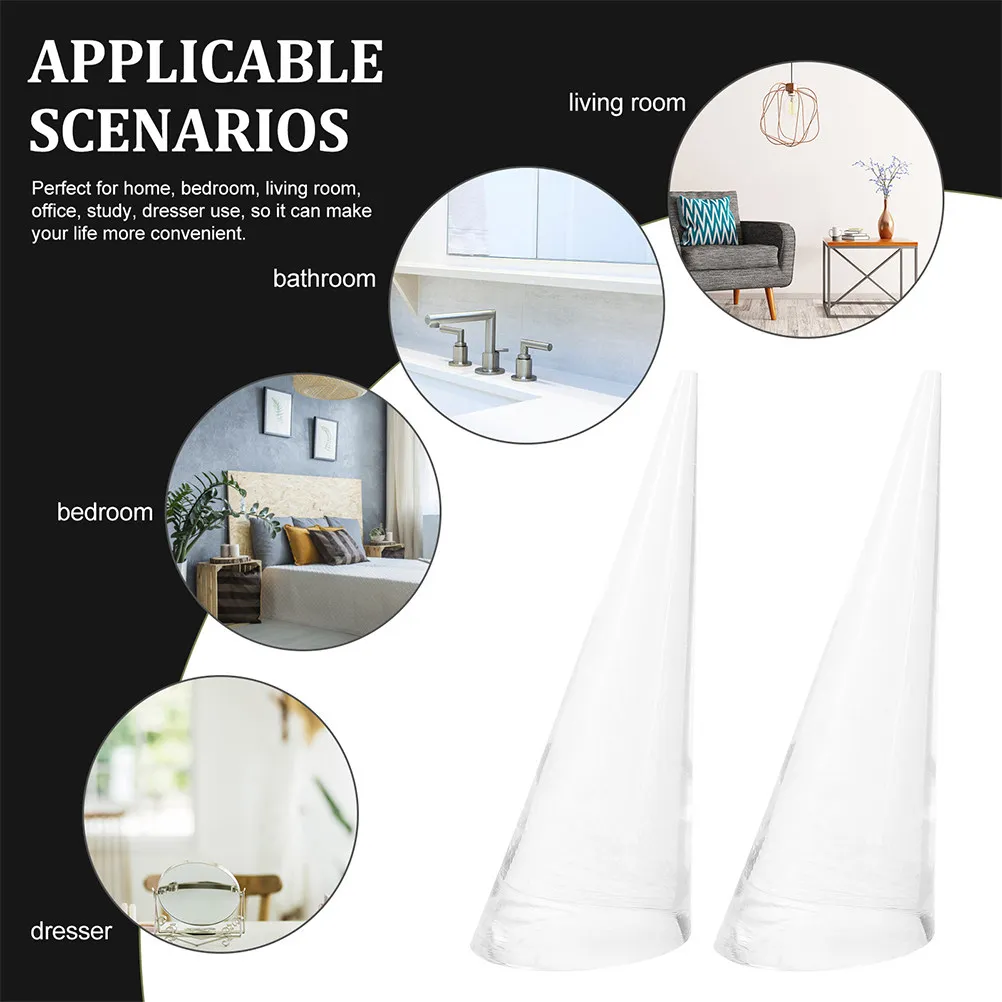 

4Pcs Acrylic Cone Ring Display Stand Jewelry Organizer Holder Rack for Rings Retail Shop Home Display Acrylic Ring Cone